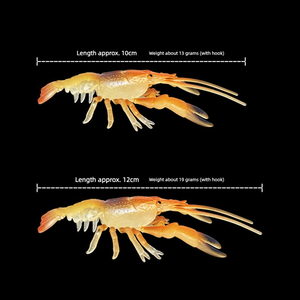 <span class=keywords><strong>Leurre</strong></span> de pêche souple en PVC ultra-réaliste en forme d'<span class=keywords><strong>écrevisse</strong></span> avec hameçons intégrés robustes pour la pêche au bar et aux poissons prédateurs en lac - Product Image 3