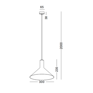 Led Pendant D300 Lamp Shade E27 <b>Socket</b> Black Pendant <b>Light</b> Fixture - Product Image 6