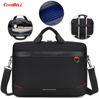 CoolBELL Factory – Sacoche d'ordinateur portable étanche de style professionnel 15,6 pouces, grande capacité, portable, pour voyage, pour homme