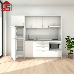 Cucina Modulare Moderna in PVC Prefabbricata Tutto in Uno, Mini Unità Cucina per Appartamenti e Progetti Alberghieri - Product Image 2