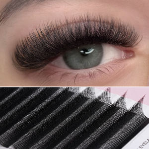 Plateaux de <span class=keywords><strong>Cils</strong></span> Individuels de Gros, Extensions de <span class=keywords><strong>Cils</strong></span> en Soie Volume Noir Mat Foncé, Fournitures d'Extensions de <span class=keywords><strong>Cils</strong></span> en Cachemire - Product Image 4