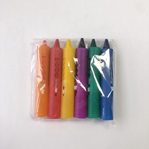 洗える子供用クレヨン小学校バスルーム6色プッシュロッド非染色ハンド吸引カードメーカー - Product Image 3