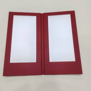 Menú Iluminado LED Personalizado con Cubierta de Cuero PU, Tamaño A4/A5, para Restaurante, 2 Páginas, MOQ Bajo - Product Image 1