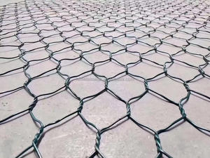 Maille de gabion hexagonale, tissage uni, maille de fil métallique tissée avec services de découpe et de pliage pour la protection des berges - Product Image 2