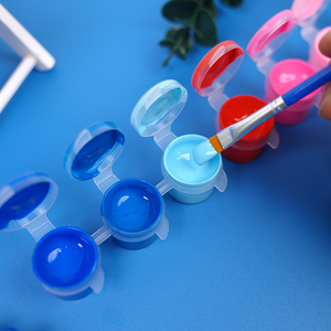 Cornice in tela completamente personalizzabile, 6 colori di pittura acrilica, 1 pennello, giocattoli educativi <span class=keywords><strong>fai</strong></span>-<span class=keywords><strong>da</strong></span>-<span class=keywords><strong>te</strong></span> per disegnare con pittura testurizzata a tema marino - Product Image 6