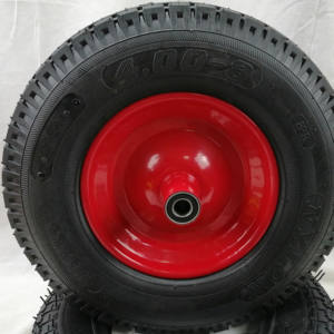 Jingyuan — petite roue pneumatique de 16 pouces, pneu en métal 4.00 — 8 pour chariot à roulettes - Product Image 5