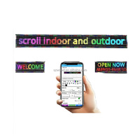 Panneau d'affichage LED programmable jaune P10, étanche, pour extérieur, avec message défilant, pour la publicité dans les magasins, les centres commerciaux et les gares