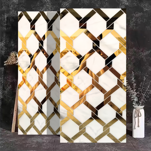 Carrelage mural et de sol moderne de luxe 600x1200, grand format 800x800, brique réfractaire 750x1500 pour salon SV16861201 - Product Image 1