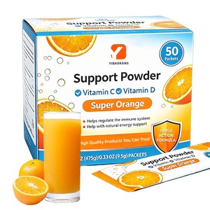 Poudre de Vitamine C et Vitamine D Super Orange Antioxydante pour Adultes, avec Protéines et Calcium pour Femmes d'<span class=keywords><strong>Âge</strong></span> <span class=keywords><strong>Moyen</strong></span> – Prise <span class=keywords><strong>en</strong></span> Charge OEM - Product Image 1
