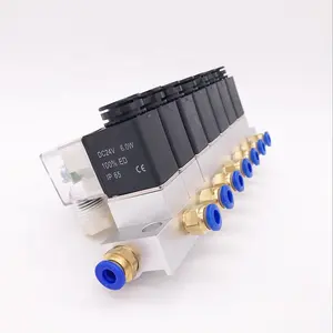 high quality 4 way 2 position oxygen cylinder valve G 1/4" 12V 24V 220VAC control solenoid lock