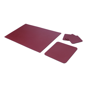 Large Office Organizer 5-Piece Leather Desk <b>Pad</b> Set with Desk Mat Mouse <b>Pad</b> and Coaster Essential Accessories - Product Image 2