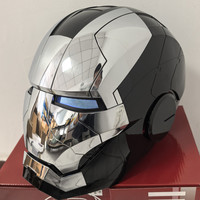 Masque de super-héros d'Halloween, casque portable avec commande vocale pour cosplay