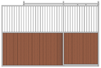 Écurie extérieure portable pour chevaux en acier galvanisé à chaud, équipement agricole autoportant, boxes couvertes, taille personnalisable