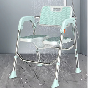<span class=keywords><strong>Chaise</strong></span> de douche pliable et réglable en alliage d'aluminium, 150 kg, siège ergonomique de réadaptation, antidérapant, sécurité <span class=keywords><strong>pour</strong></span> les personnes âgées - Product Image 1