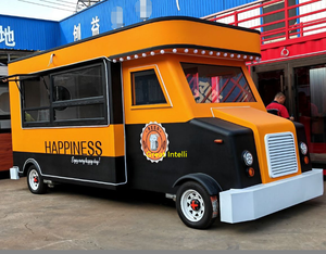 Promotion London Bus Prefab Restourant Caravan Coffee van Ice Cream cart Food Truck For Sale Camper Kitchen Fast <b>Bbq</b> Food van - Product Image 5