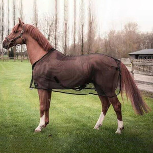 Manta para Caballo en Oferta, con Tela de Malla Transpirable, Protección Contra Moscas y Mosquitos, Ajustable para Establos y Pastoreo - Product Image 1