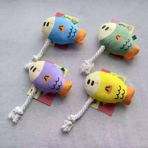 Giocattolo per Animali Domestici in Peluche a Forma di Pesce, Ecologico e Resistente ai Morsi, Stile Cartone Animato, Gioco Interattivo da Masticare per Cani e Gatti - Product Image 4