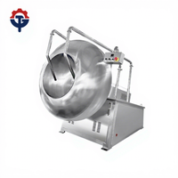 Nouvelle petite machine à enrober la poudre de chocolat au lait avec revêtement en acier inoxydable 304 et capacité de 8-15 kg/h à vendre