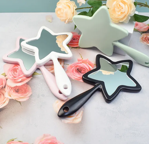 New Arrive Star <b>Mirrors</b> Make Your Own logo Unique Handle Makeup <b>Mirror</b> Private Label Cosmetic <b>Mirror</b> - Product Image 4