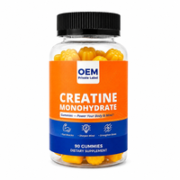 Gummies de Créatine Monohydrate Marque Blanche 5000MG à Croquer pour Adultes avec L-Taurine BCAA – Végétarien, Végétalien, Énergie et Musculation