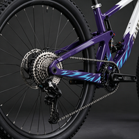 Vélo de montagne en fibre de carbone EU/US avec fourche en alliage d'aluminium, jantes 27,5 pouces, 10 vitesses, léger, DH - Livraison rapide