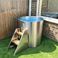 Baignoire de plongeon froid Icegalax en acier inoxydable 304 résistant à la rouille, piscine de plongeon froid personnalisée, bain de glace pour la récupération après l'entraînement
