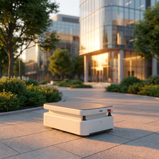 Smart AI-Powered Latent Lifting AMR for Manufacturing Plant and Retail Industrial Scenes
