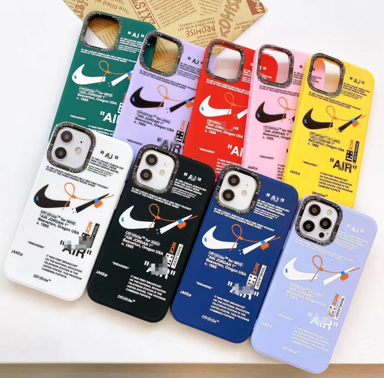 14 Color Sports Brand Original TPU Shockproof Phone Cover for iPhone Case