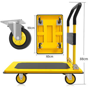 Carrello a mano monostrato in plastica trasportabile personalizzato all'ingrosso Mracking - Product Image 4