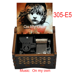 Boîte à musique à manivelle <span class=keywords><strong>Les</strong></span> Misérables avec la mélodie de votre choix, ornement en bois spécial, souvenir pour <span class=keywords><strong>les</strong></span> fans, cadeau de Noël pour amis - Product Image 6