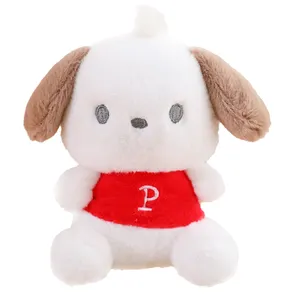 Cute Pochacco plush toys Safety Black and White Dog Cushion Hug Pillow cushion kids toys
