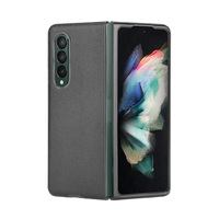 Coque de téléphone en cuir de grain de litchi de haute qualité avec LOGO personnalisé pour Samsung Galaxy Z FOLD 5 4 Back Cover
