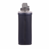 Bouteille d'eau de 600 ml, sans BPA, bouteilles souples à compression rapide pour la course à pied, gourde d'hydratation en TPU, gourde d'hydratation pliable