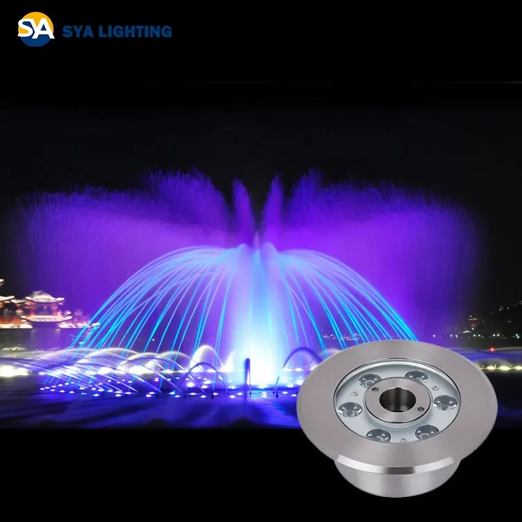 Sya-501 luz de piscina led subaquática, branco quente e frio rgb