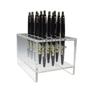 Acrylic Countertop Pen Risers/Plexiglass Pen Holders/Clear Pen Stand