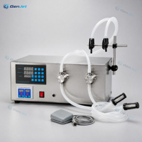 Máquina de Llenado de Líquidos con Bomba Magnética de Doble Cabezal, 4.5L/min X2, CNC de Alta Precisión, Acero Inoxidable 316L, para Llenado de Bebidas en Envases de Vidrio/Plástico
