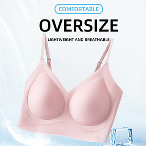 Sujetador de Seda de Hielo Ultrafino Jelly <span class=keywords><strong>Bar</strong></span> para Mujer, Sin Varillas, Cobertura Total, Soporte Suave, Deportivo, Yoga, Sin Costuras Laterales, Sin Ganchos, para Pechos Pequeños - Product Image 5