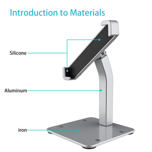 Chất lượng cao Máy tính để bàn Tablet PC chủ với chống Theft khóa Tablet PC đứng hợp kim nhôm OEM kim loại đứng trang lật CE FCC ROHS - Product Image 5