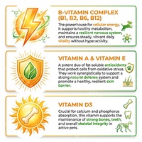 Tablet Multivitamin Hewan Peliharaan Premium untuk Vitalitas Harian & Dukungan Imunitas untuk Anjing & Kucing OEM Label Pribadi