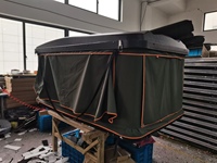 Tente de toit de voiture automatique Super Wild pour 2-3 personnes, en ABS, avec toit rigide, en forme de coquille, imperméable, en toile Oxford, avec fonction d'ouverture rapide