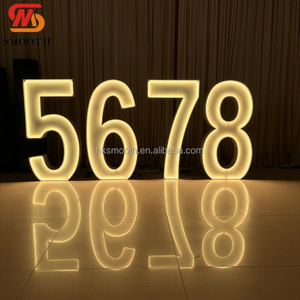 Nouveauté SMOOTH : Grandes lettres et chiffres LED RGB personnalisables en fer pour décoration de mariage et d'anniversaire - Product Image 5