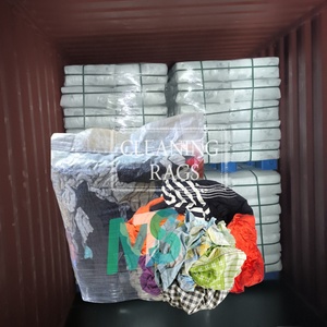 Chiffons de nettoyage en coton foncé mélangés, haute teneur en coton, pour essuyage industriel - Product Image 1