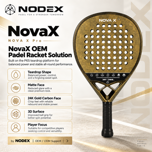 Padel-Schläger Carbon 24K Gold Diamantform Maximale Leistung OEM ODM Eigenes Logo Professionell Großhandel - Product Image 2