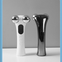 Masseur à rouleaux 4D Pulse en acier inoxydable, étanche, électrique, portable, pour le visage, le cou, lifting, rajeunissement de la peau, V-Face