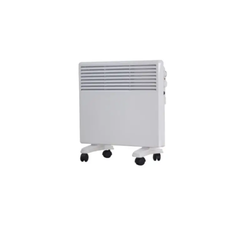 1000W 220V Electric Convection Heater Wall-Mountable with Removable Wheels