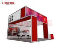 Stan Pameran Kain Tension Profil Aluminium Modular Portabel yang Dapat Disesuaikan, Perakitan Cepat untuk Pameran Dagang