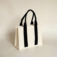 Sac fourre-tout promotionnel pliable en toile avec rubans, grande capacité 24x20x10, sans fermeture, personnalisable, pour l'exportation