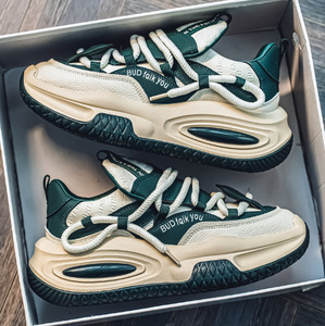 High-top and <b>elevated</b> sports-style sneakers for students, suitable for school campus fashion, versatile for all occasions - Product Image 1