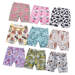 Été Tissu de soie de lait doux Impression personnalisée Tight 0-16 <span class=keywords><strong>ans</strong></span> Taille haute Pantalon court Casual Wear Girl Biker Shorts - Product Image 1