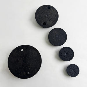 Support de pied pivotant universel en nylon réglable, vis d'ancrage au sol, base de support de 80 mm, antidérapant, anti-vibration, durable, coussin de pied de chaise - Product Image 1